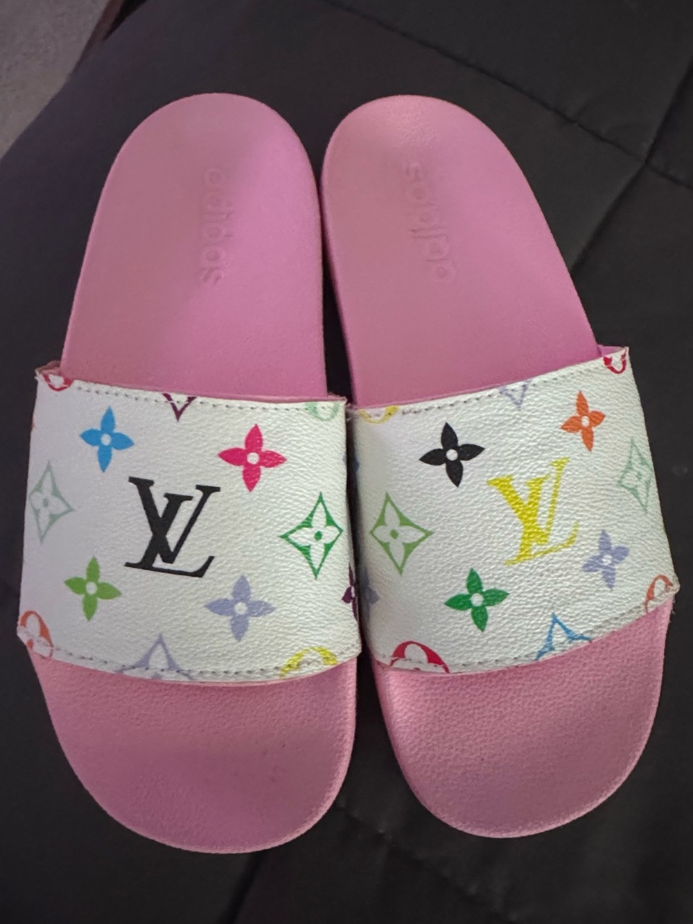 Customized adidas slides